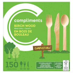 En savoir plus sur Cuillères, couteaux et fourchettes couverts compostable 150 un