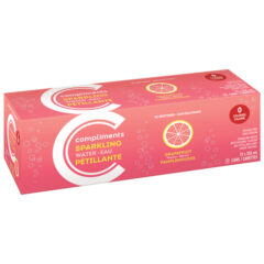 En savoir plus sur Eau pétillante au pamplemousse rose 355 ml