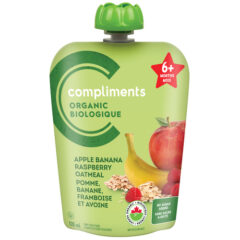 Read more about Organic Baby Food Purée Apple, Banana, Raspberry & Oatmeal 128 ml