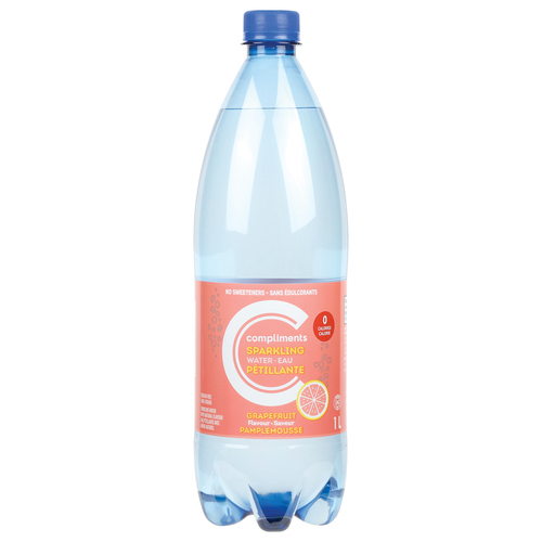 Sparkling Water Grapefruit 1 L Compliments.ca