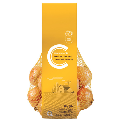 Yellow 5 lb Onions 2.27 KG | Compliments.ca