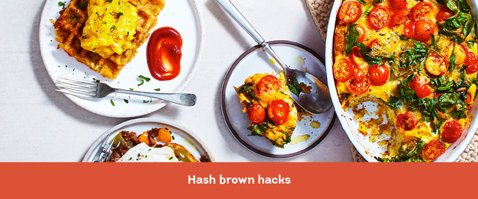 3 ways with hash browns