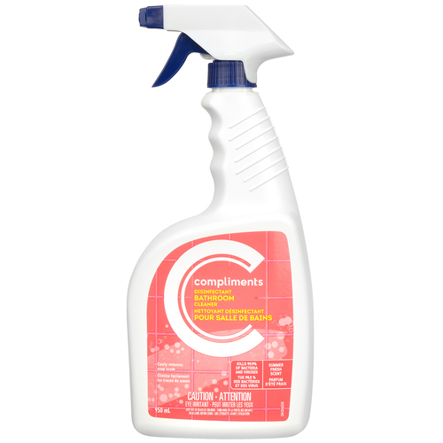 Bathroom Lemon Disinfectant Cleaner 950 ml Compliments.ca