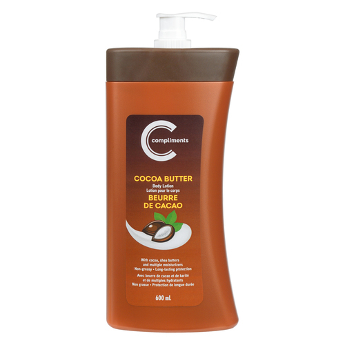 Cocoa Butter Body Lotion 600 mL Compliments.ca