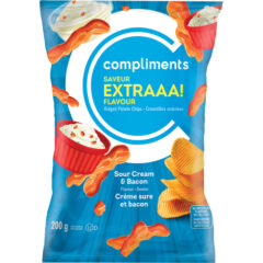 Read more about Extraaa! Ridged Potato Chips Sour Cream & Bacon 200 g