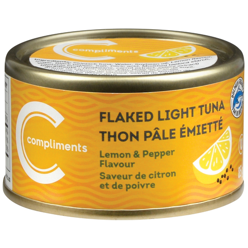 Flaked Light Tuna Lemon & Pepper 85 g Compliments.ca