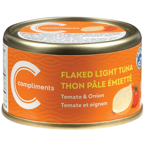 Flaked Light Tuna Tomato & Onion 85 g Compliments.ca