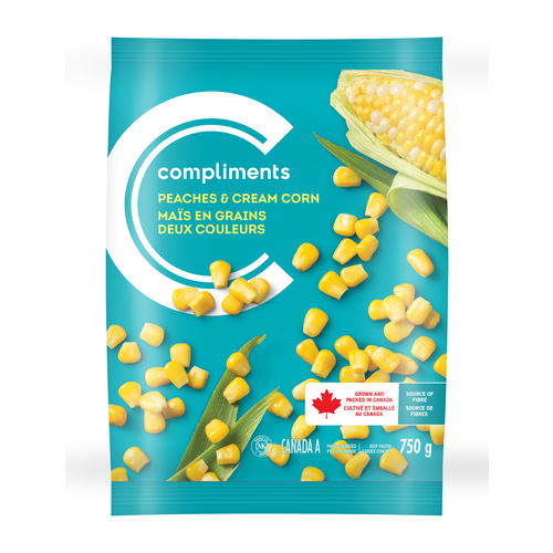 Frozen Peaches & Cream Corn 750 g Compliments.ca