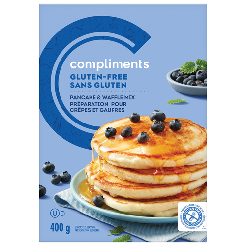 GlutenFree Pancake & Waffle Mix 400 g Compliments.ca