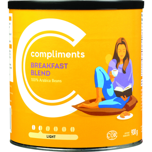 Ground Coffee Breakfast Blend 930 g | Compliments.ca