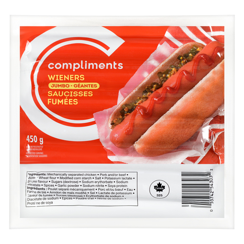 Jumbo Wieners 450 g Compliments