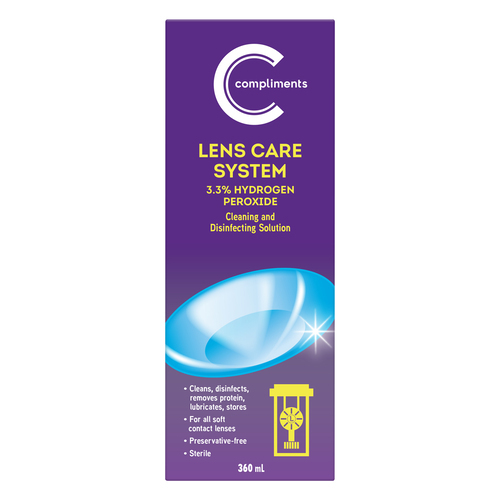 Oh Sinis Morse code Lens Care System 360 ml | Compliments.ca