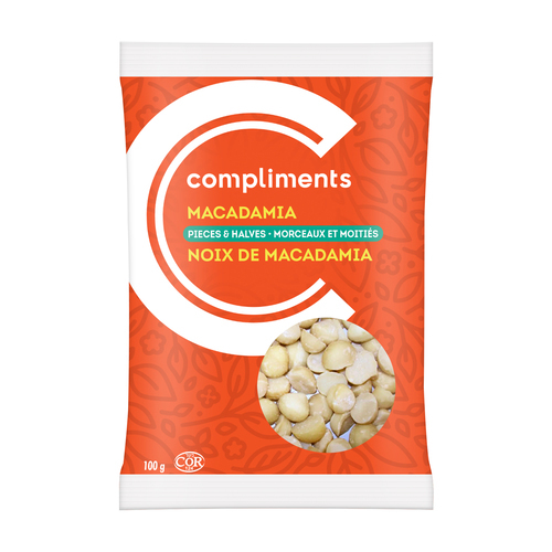 Macadamia Halves & Pieces 100 g Compliments.ca