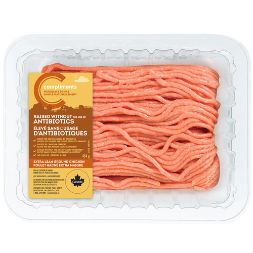 Naturally Simple Extra Lean Ground Chicken 454 g Compliments.ca