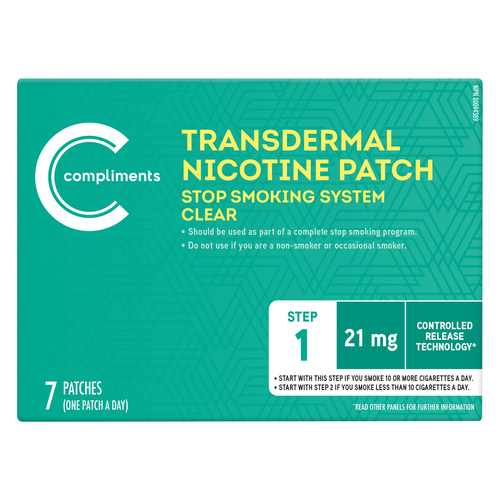 Nicotine Patches 21 mg 7 EA Compliments.ca
