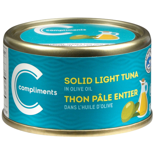 Solid Tuna Light In Olive Oil 85 g Compliments.ca
