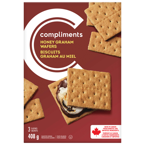 Wafers Graham Honey 408 g Compliments.ca