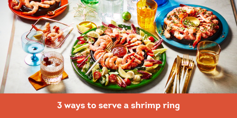 3 ways to serve a shrimp ring