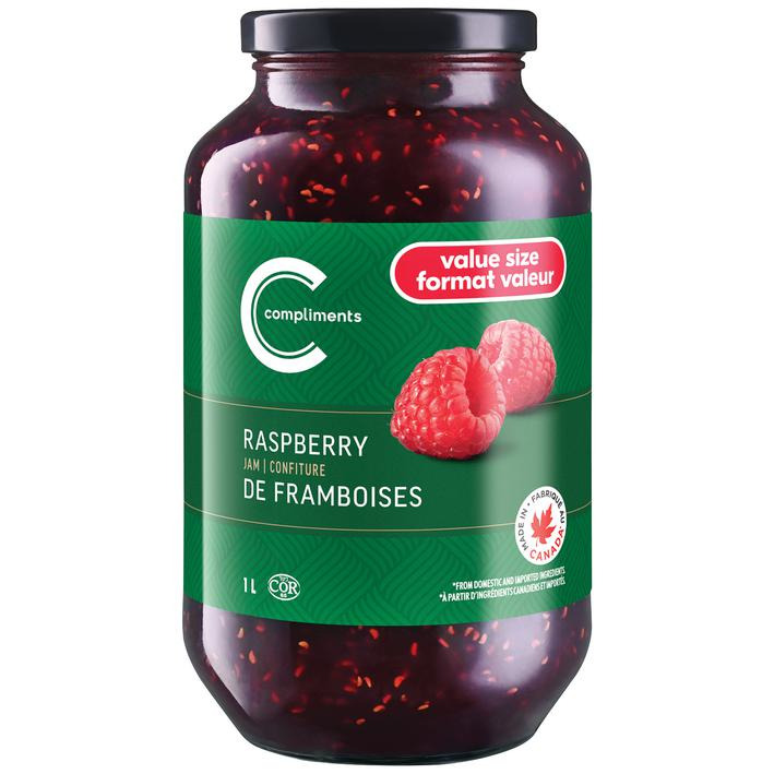 Jam Raspberry 1 L | Compliments.ca