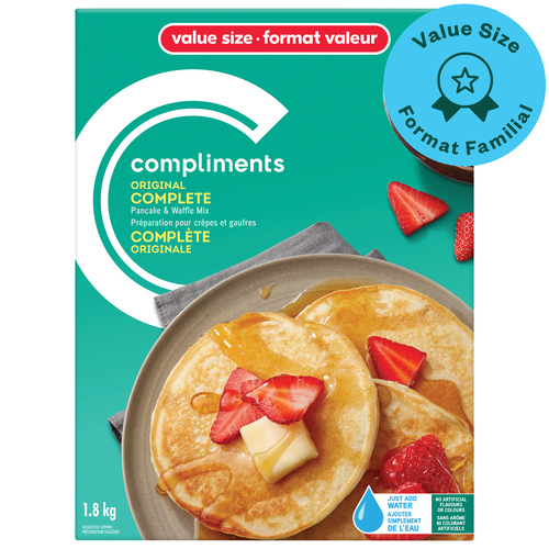 Complete Pancake and Waffle Mix Original 1.8 kg Compliments.ca