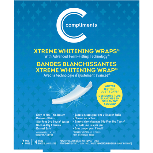 Extreme Whitening Wraps 14 EA Compliments.ca