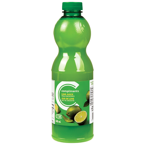 Lime Juice Made From Concentrate 440 ml Compliments.ca
