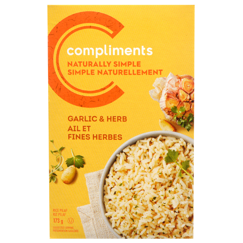 Naturally Simple Rice Pilaf Garlic & Herb 173 g Compliments.ca
