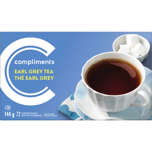 Tea Bags Earl Grey 72 EA Compliments.ca