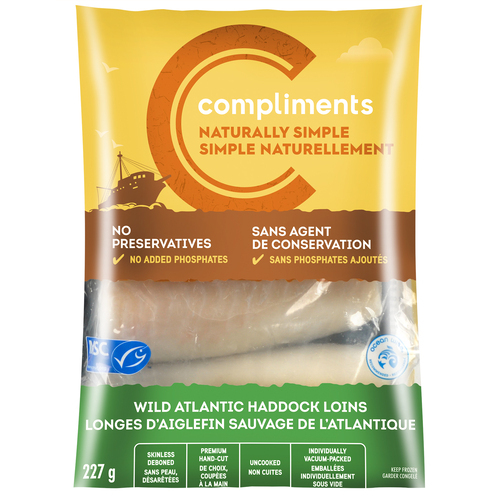 Wild Atlantic Loins Haddock 227 g Compliments.ca