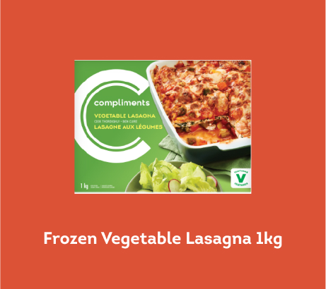 Frozen Vegetable Lasagna 1kg