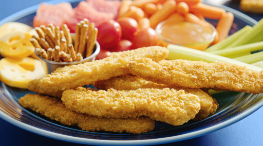 Chicken strips they'll flip for