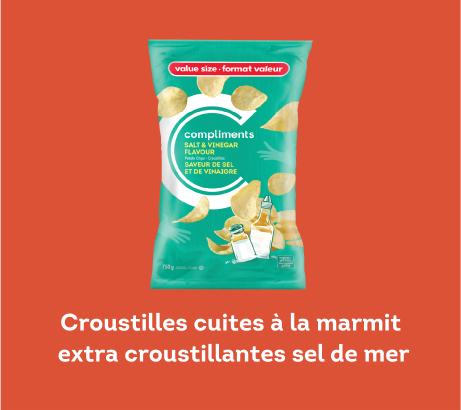 Croustilles cuites à la marmit extra croustillantes sel de mer
