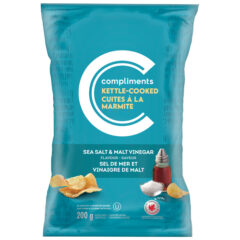 En savoir plus sur Kettle Cooked Sea Salt & Malt Vinegar Potato Chips 200 g