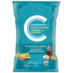 Read more about Kettle Cooked Sea Salt & Malt Vinegar Potato Chips 200 g