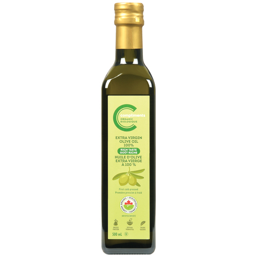 Organic Gluten-Free Extra Virgin Olive Oil 500 ml | Compliments.ca