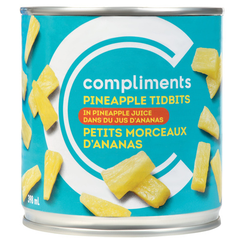 Pineapple Tidbits In Juice 398 ml Compliments.ca