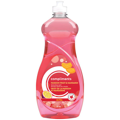 Ultra Dishwashing Liquid Passion Fruit & Mandarin 591 ml Compliments.ca