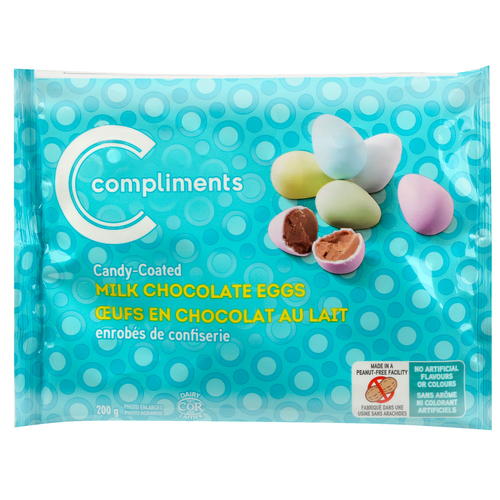 Winter Milk Chocolate Eggs Candy Coated 200 g Compliments.ca