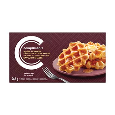 Liège-Style Belgian Waffles, Maple Flavour