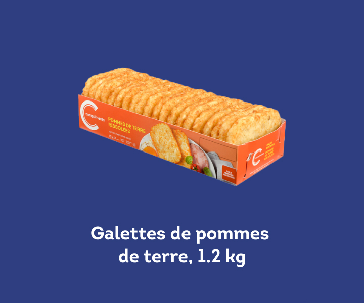 Galettes de pommes de terre,1.2 kg