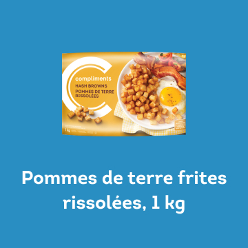 Pommes de terre frites rissolées, 1kg
