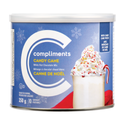 Tin of Candy Cane White Hot Chocolate Mix