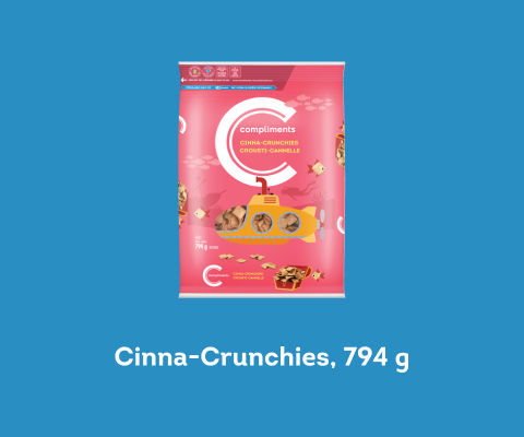 Bag of Cinna Crunchies cereal