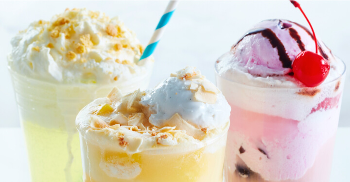 Summer fun with ice cream floats