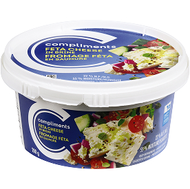 Un pot de fromage feta Compliments