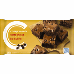 Pépites de chocolat mi-sucré Compliments en emballage jaune