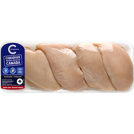 Paquet économique de poitrine de poulet