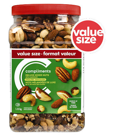 Jar of Deluxe mixed nuts