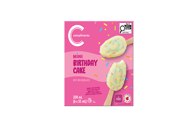 Birthday Cake Mini-Bar in pink box