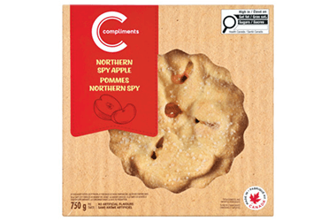 Tarte aux pommes Northern Spy de 8 po Compliments dans un emballage brun